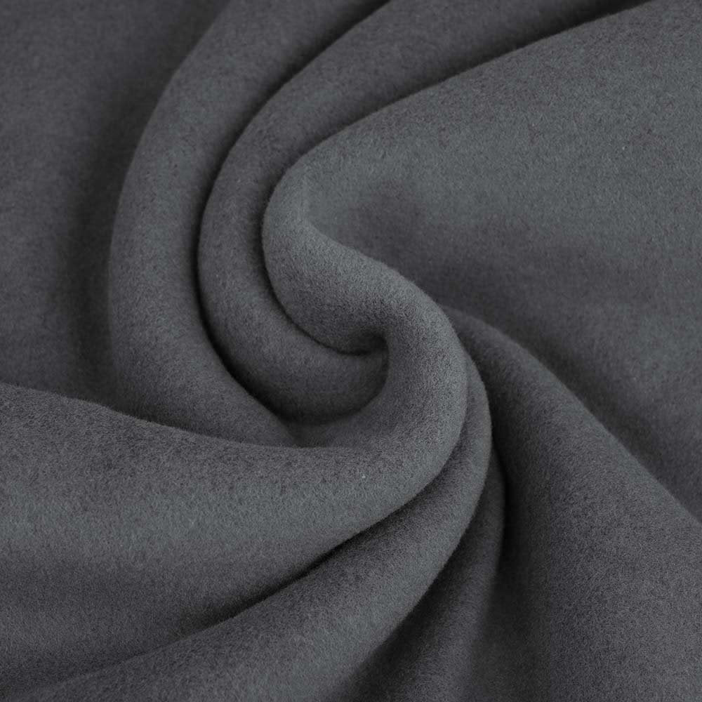 Stoffonkel-Bio-Baumwollfleece - Dunkelgrau (Dark Gray)-fabric-gather here online