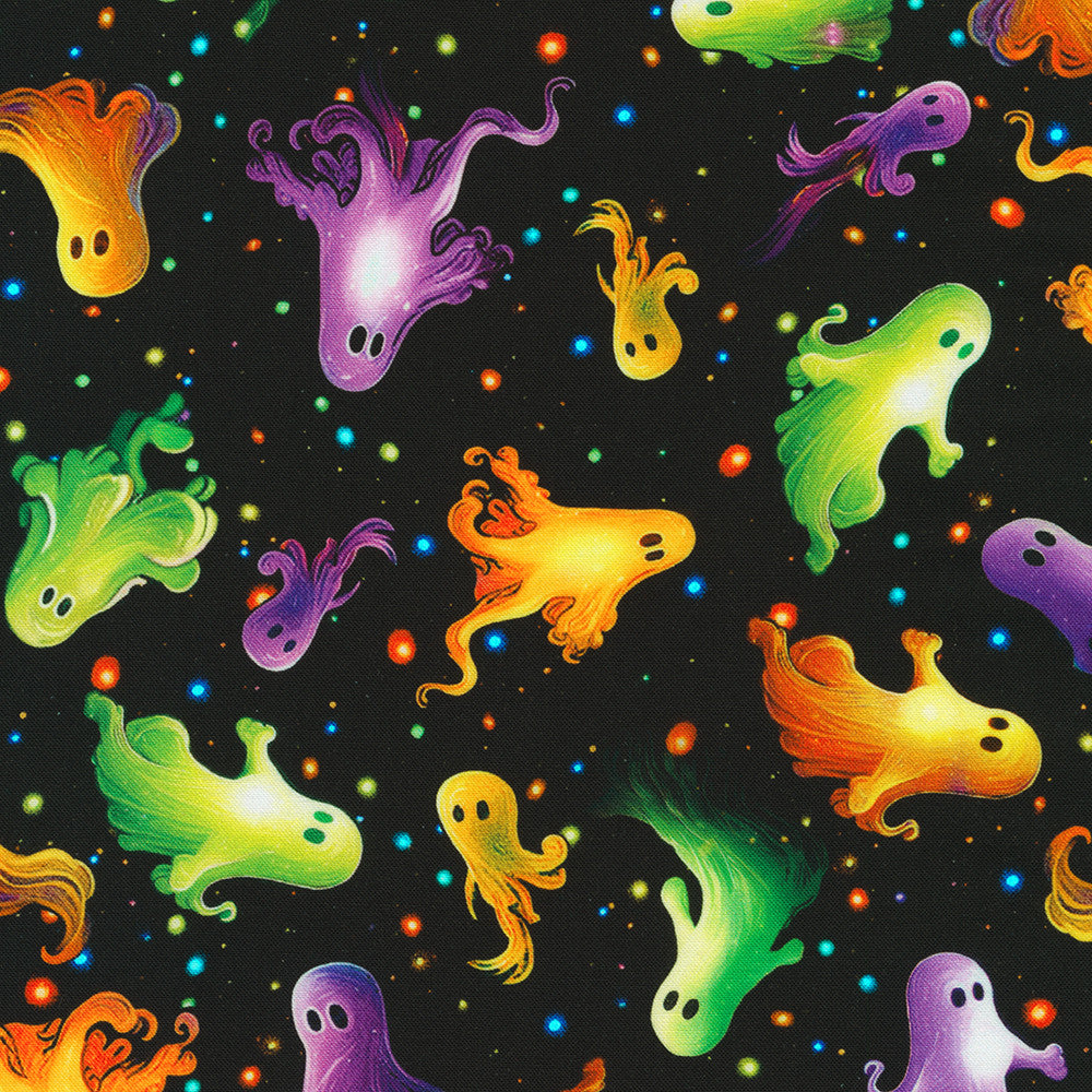 Robert Kaufman-Ghostly Presence Night-fabric-gather here online