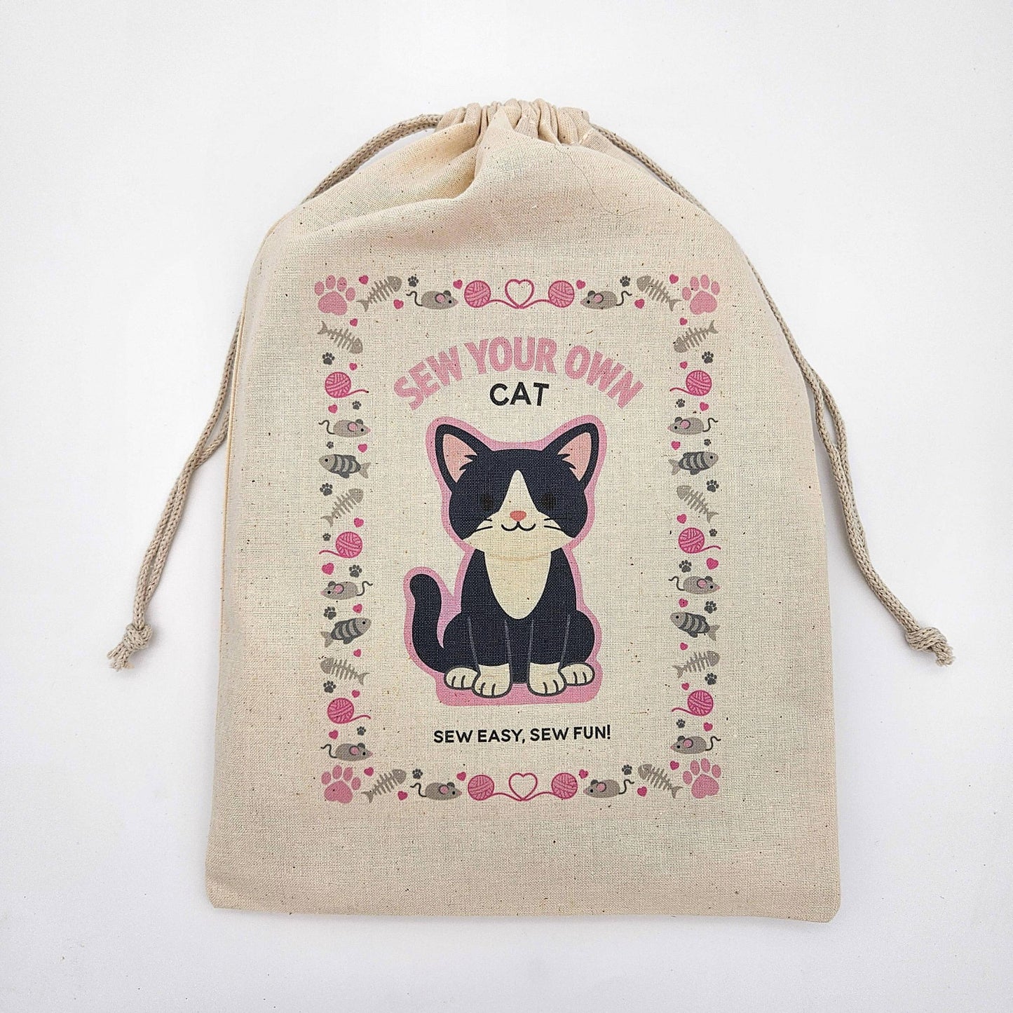 Nickwilljack-Sew Your Own Cat Complete Kit - Tuxedo Cat-sewing kit-gather here online