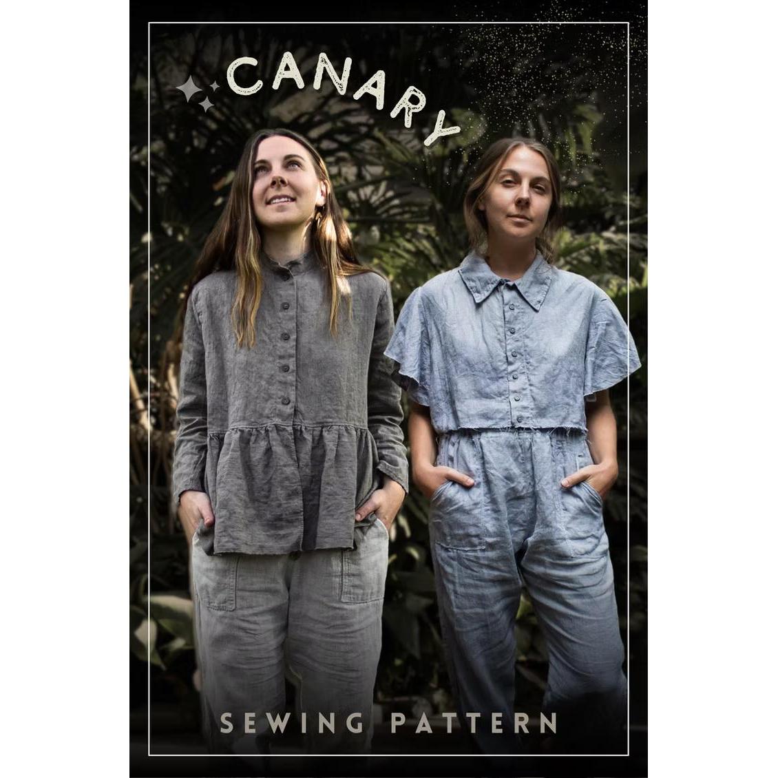Charlie Darwin Textiles-Canary Top Pattern-sewing pattern-gather here online