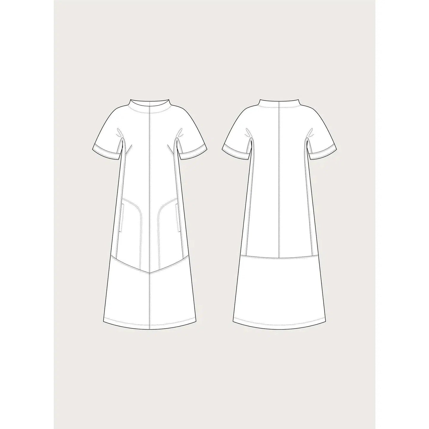 Assembly Line-Cap Sleeve Dress Pattern-sewing pattern-Default-gather here online