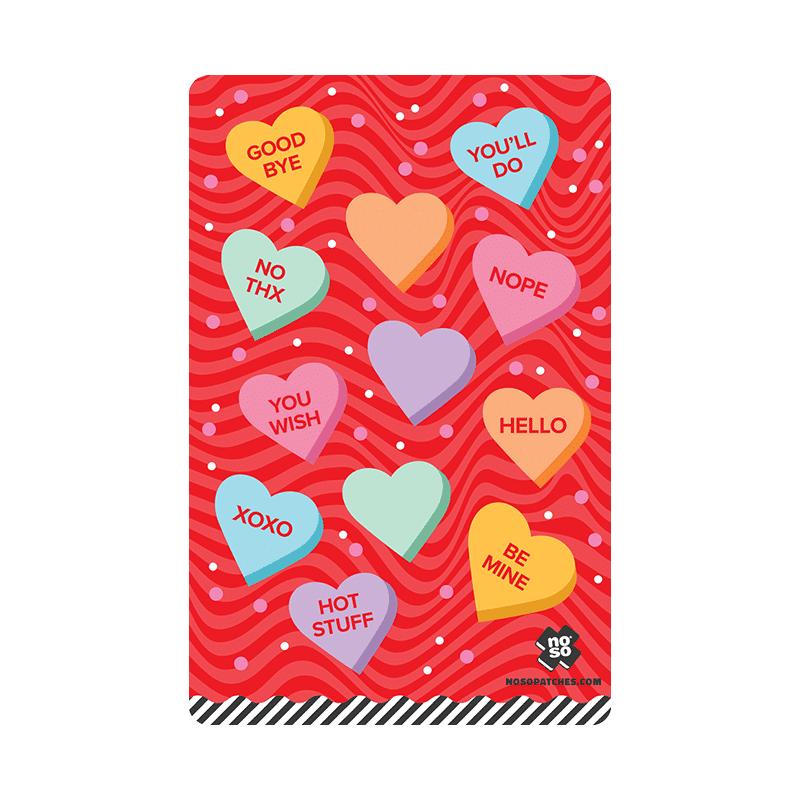 Noso Patches-Spicyhearts Dazzits™ Adhesive Patch Set-patches + pins-gather here online