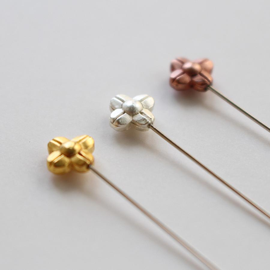 Marking Pins with Flower in Gold, Silver Bronze – gather here online