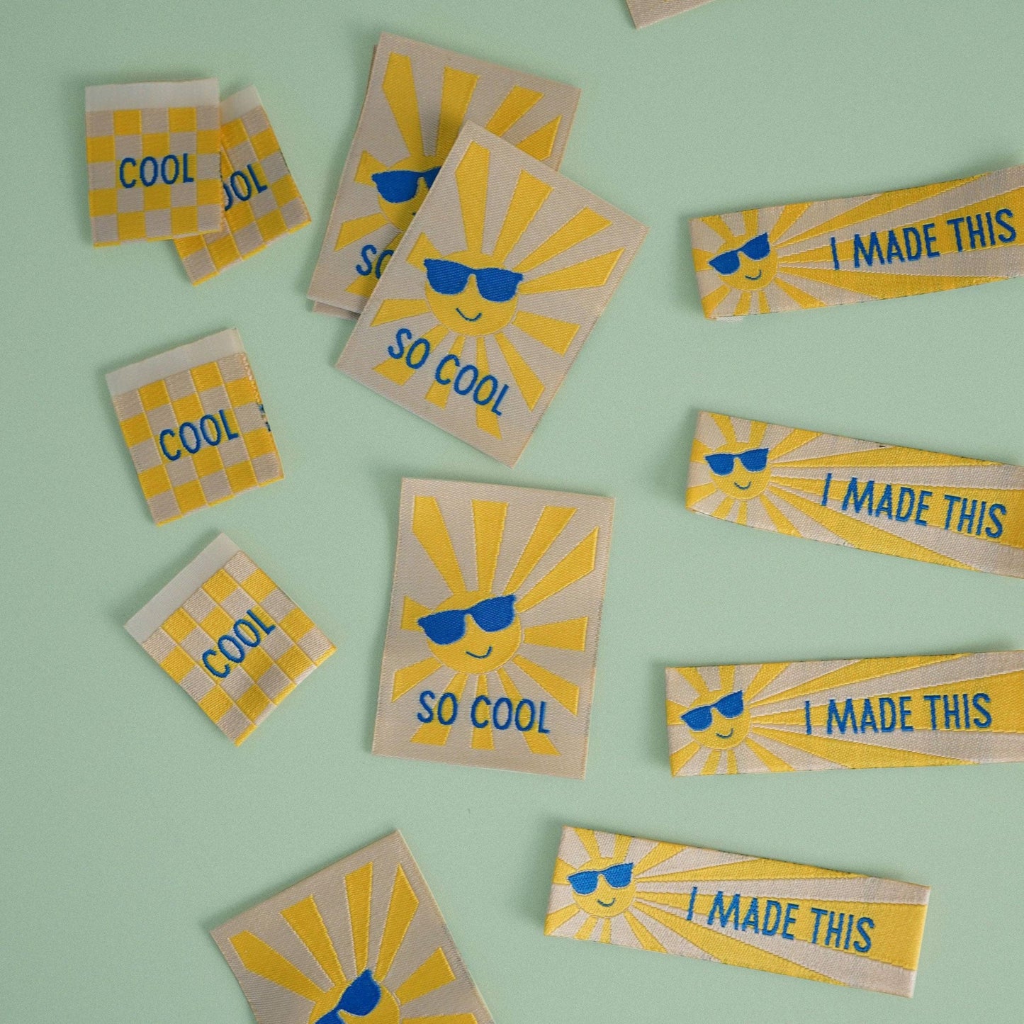 Matchy Matchy Sewing Club-So Cool Square and Rectangle Garment Labels-sewing notion-gather here online