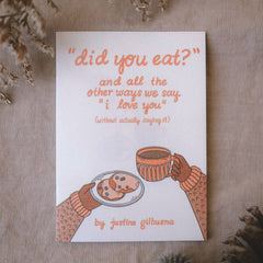 Justine Gilbuena-Did You Eat? Risograph Zine-book-gather here online
