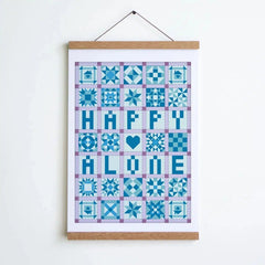 Stay Home Club-Happy Alone Patchwork Print-accessory-gather here online