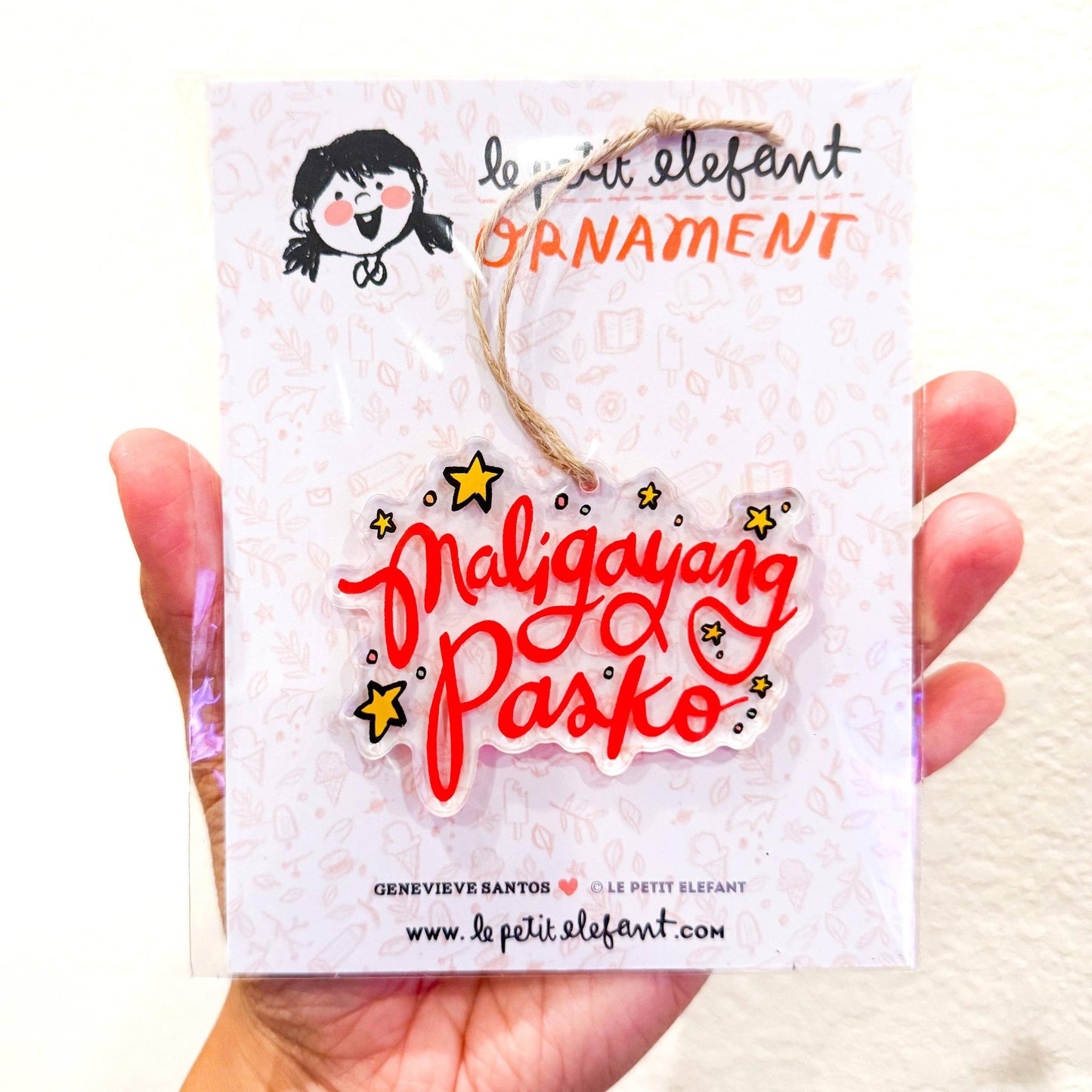 Le Petit Elefant-Maligayang Pasko Holiday Ornament-accessory-gather here online
