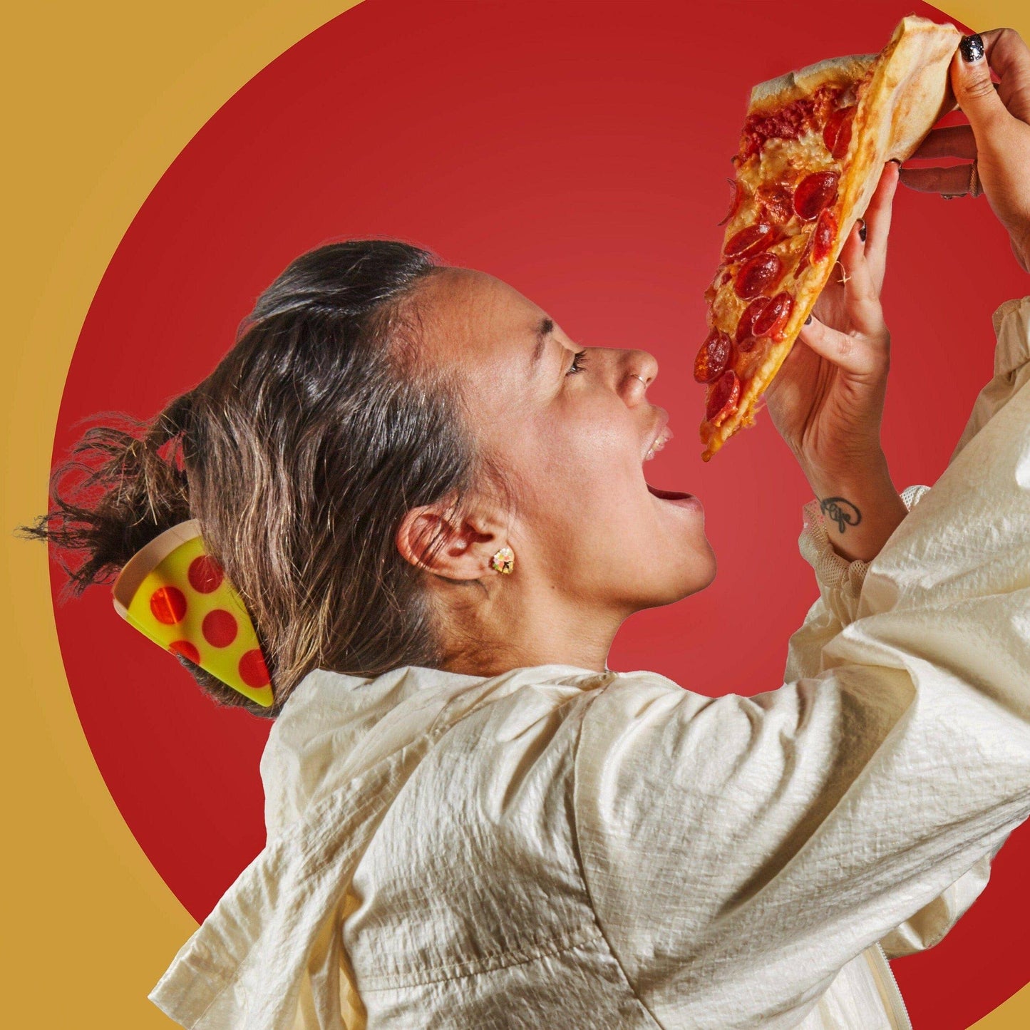 Jenny Lemons-Pizza Hair Claw-accessory-gather here online