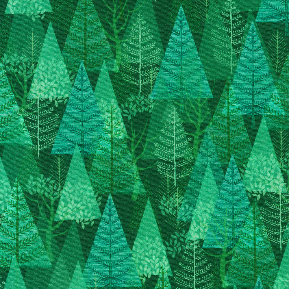 Robert Kaufman-Pine Forest Evergreen-fabric-gather here online