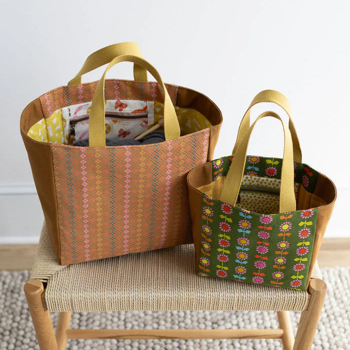 Noodlehead-Fieldstone Tote Pattern-sewing pattern-gather here online