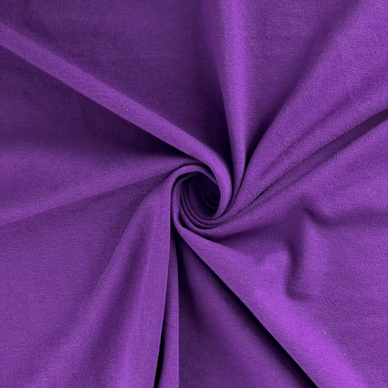 deadstock-Purple 9oz Cotton/Spandex Jersey Knit-fabric-gather here online