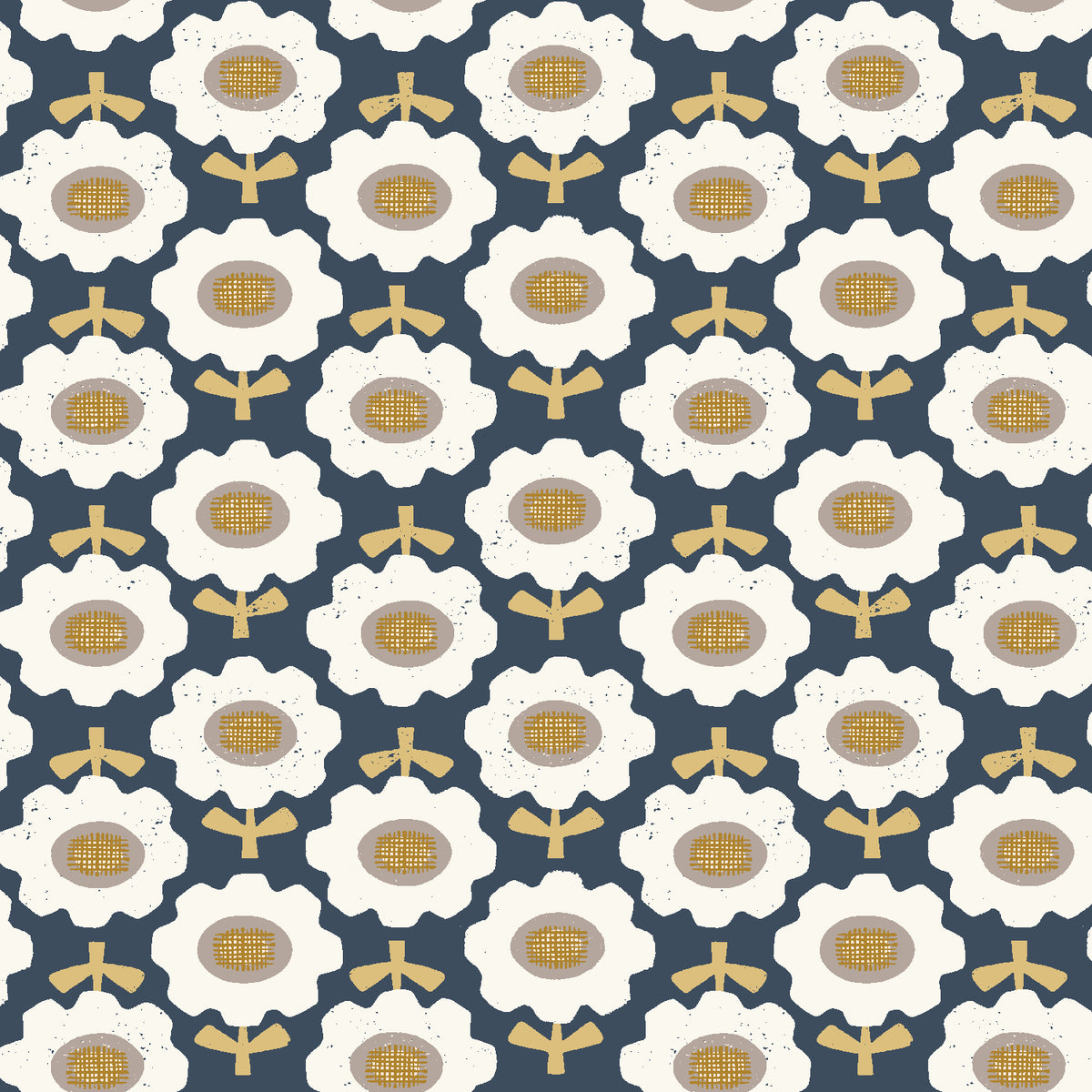 Cotton + Steel-Morning Bloom Blue Dusk-fabric-gather here online
