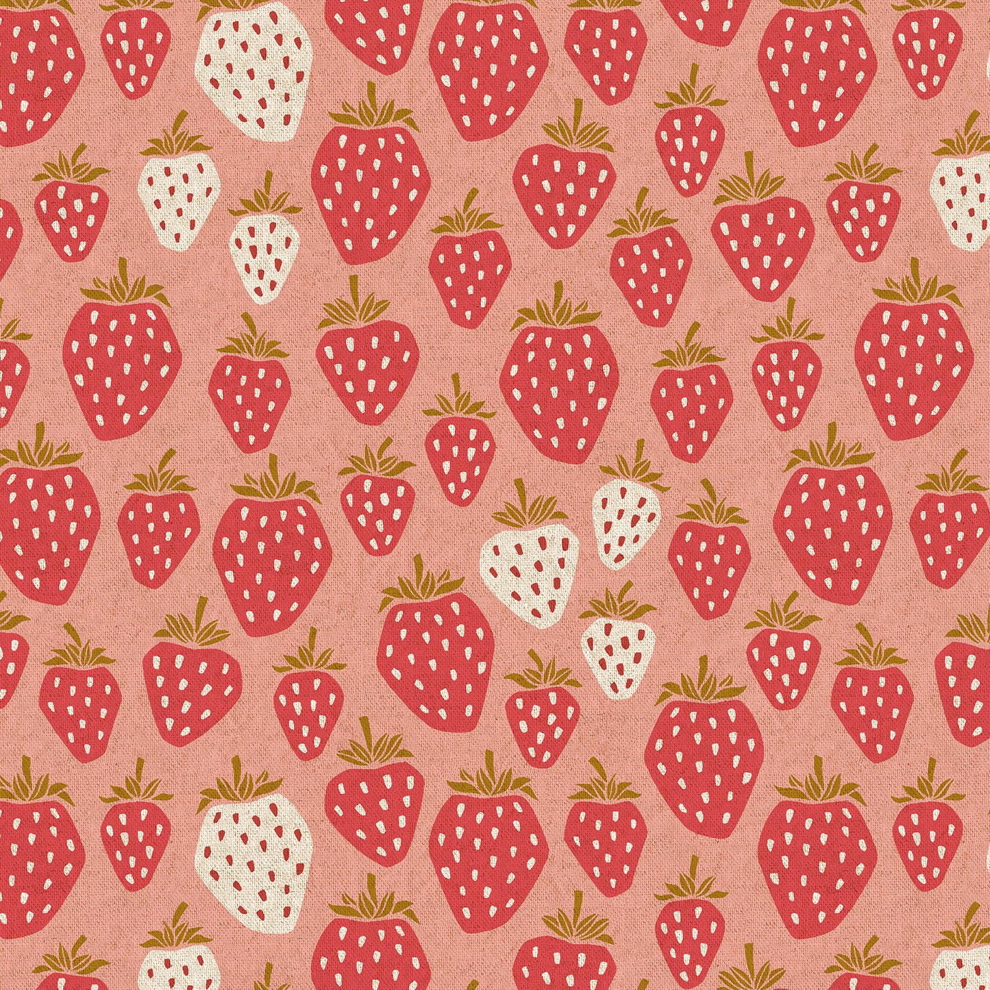 Cotton + Steel-Queen Of Berries Queens Red Unbleached Canvas-fabric-gather here online