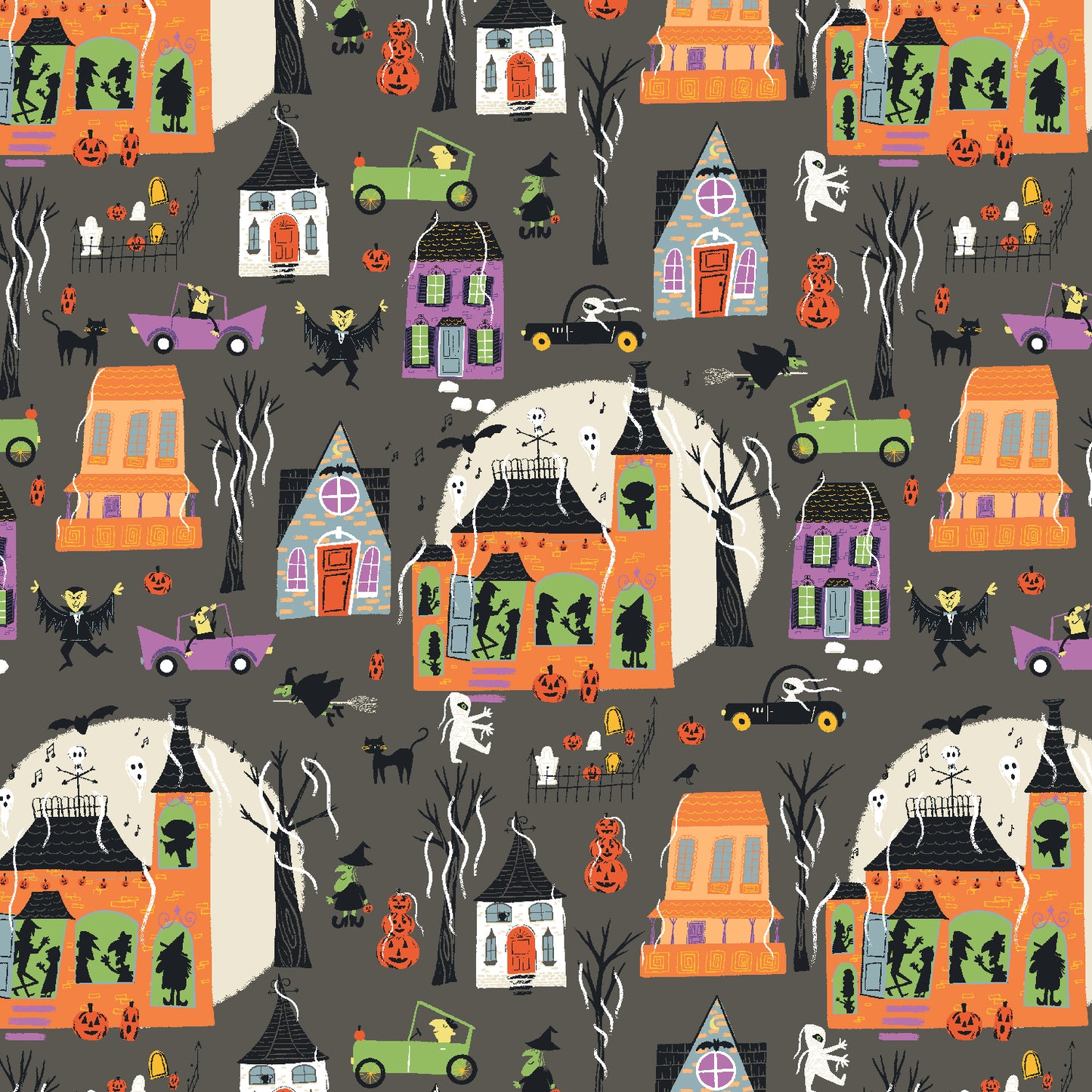 Cotton + Steel-Block Party Live Laugh Scare-fabric-gather here online