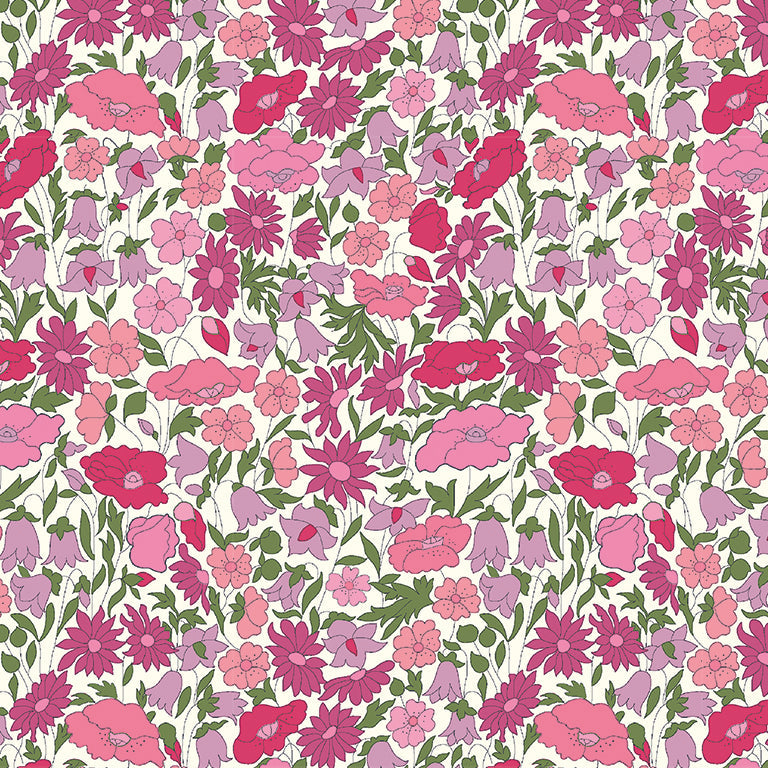 Tana Lawn - Poppy Forest Pink