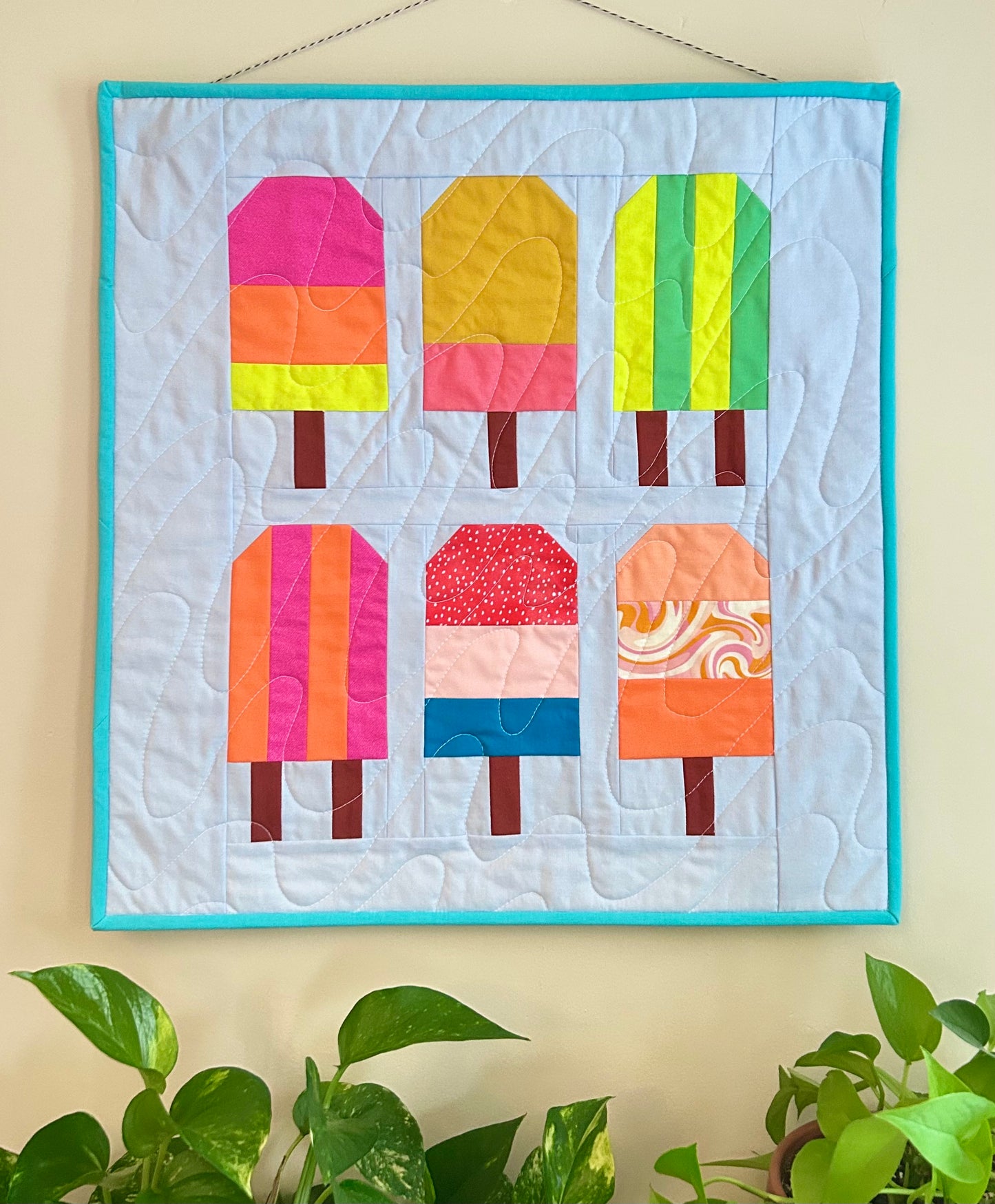gather here classes-Popsicle Mini Quilt - 2 sessions-class-gather here online