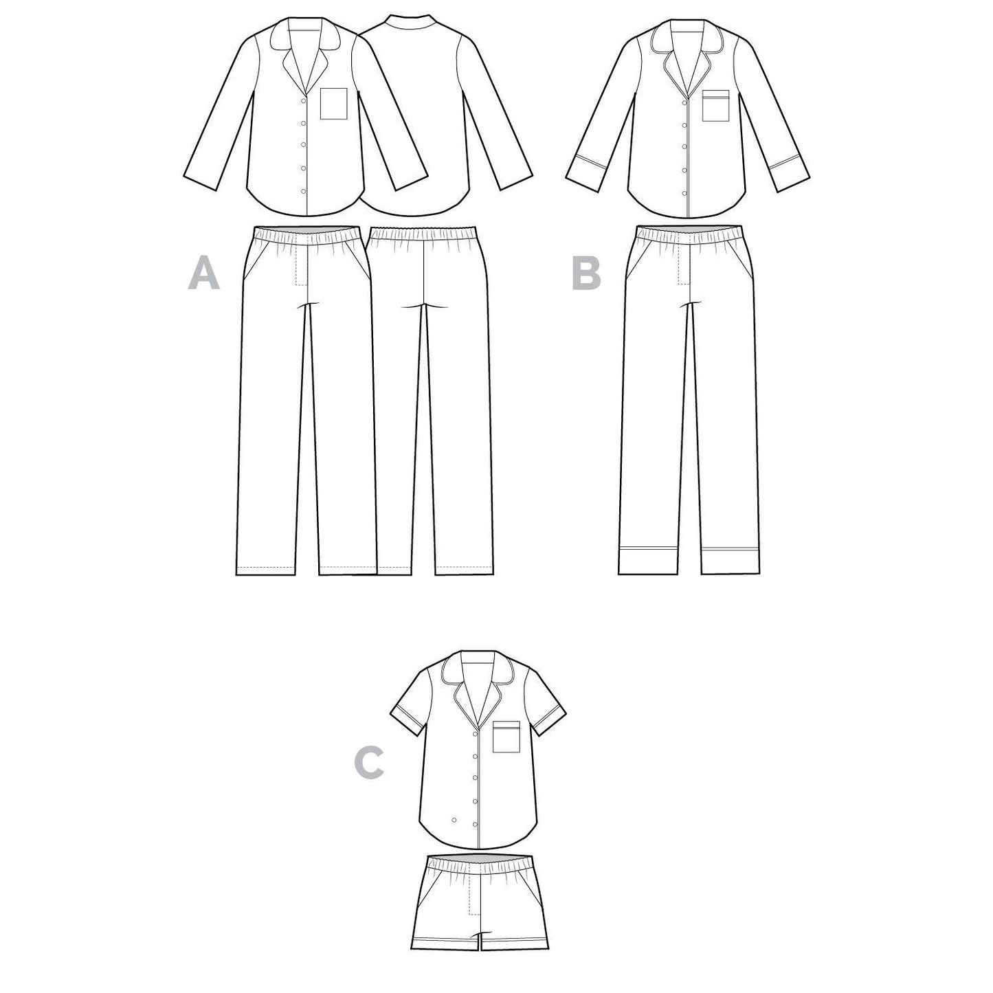 Carolyn Pajamas Pattern