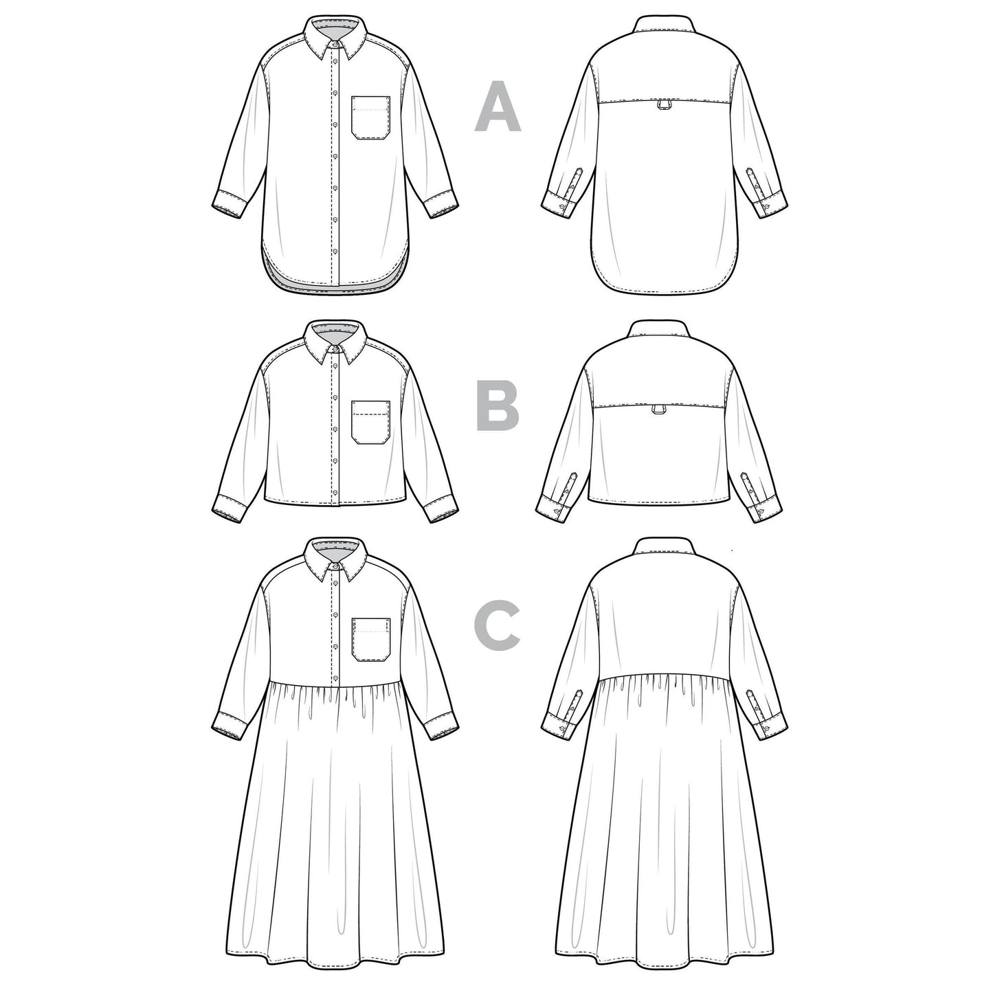 Jenna Shirt + Shirtdress