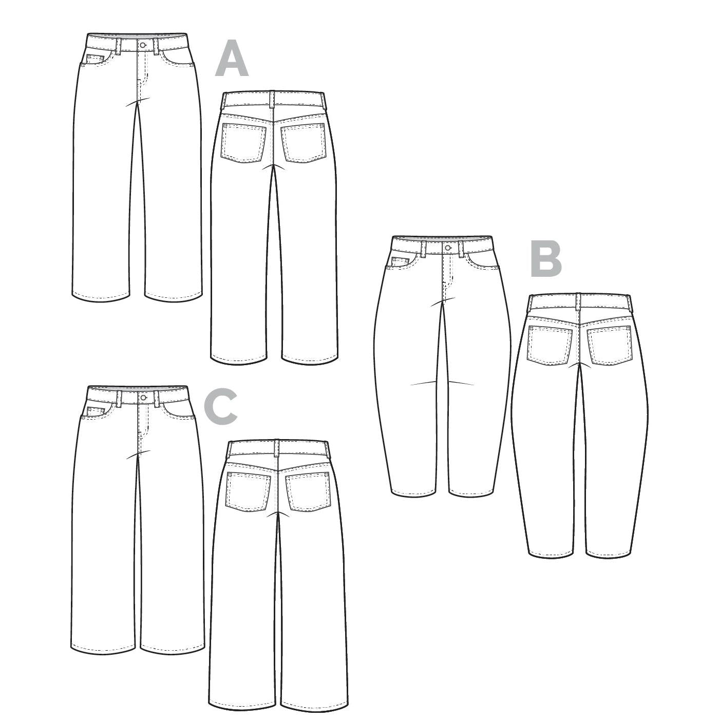 Frank Jeans Pattern