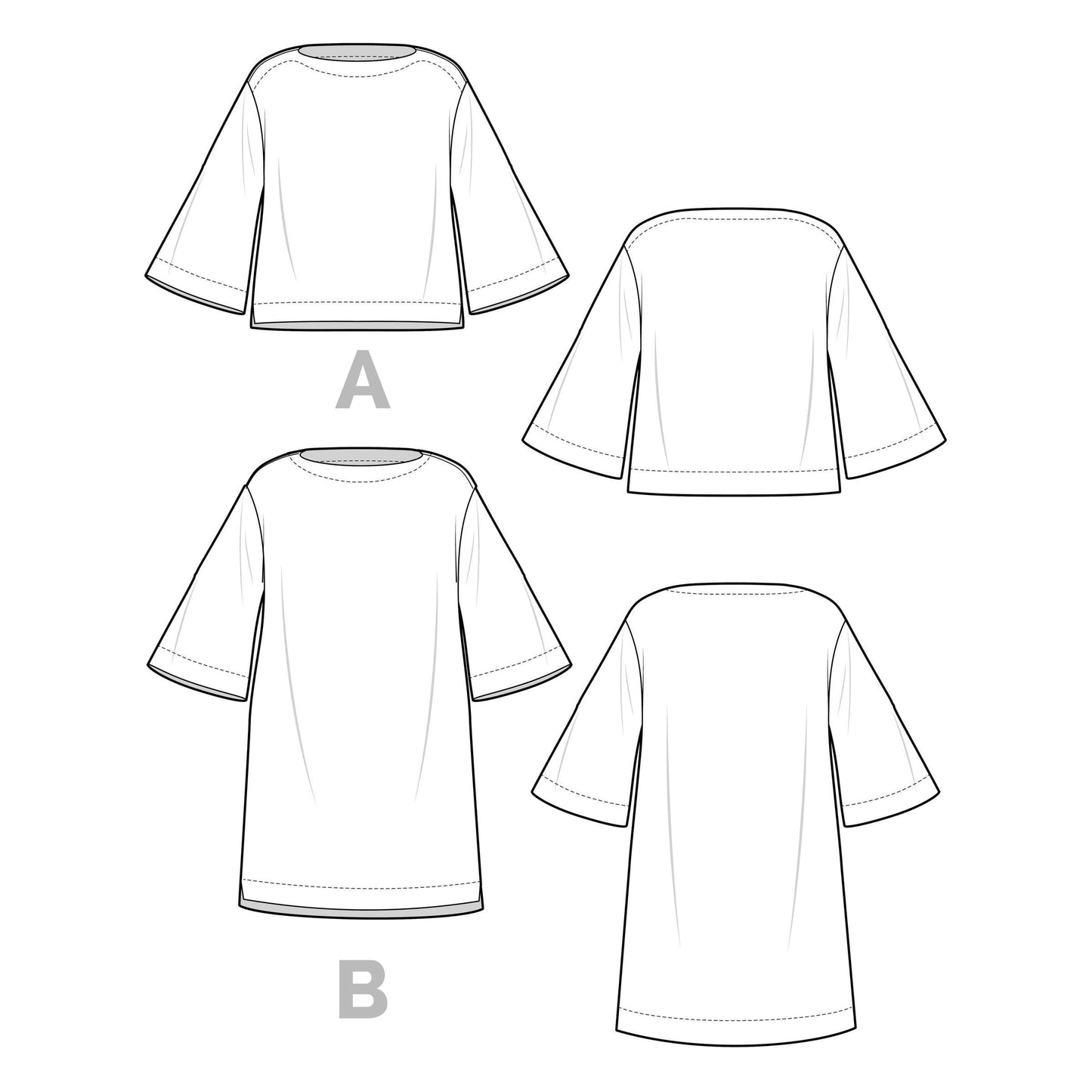 Marine Knit Top + Dress Pattern