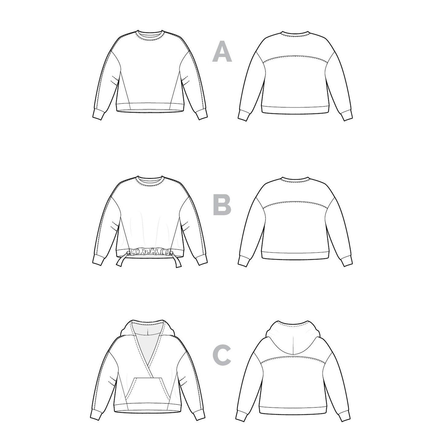 Mile End Sweatshirt Pattern