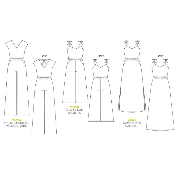 Sallie Maxi-Dress + Jumpsuit Pattern