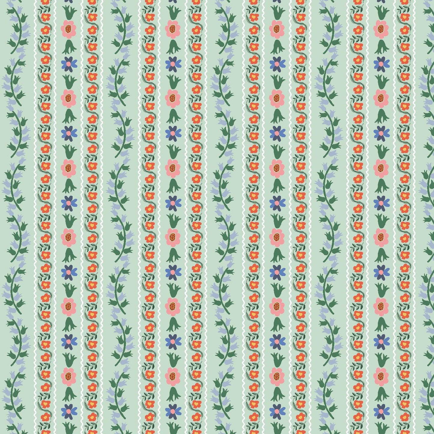 Cotton + Steel-Delphine Mint-fabric-gather here online