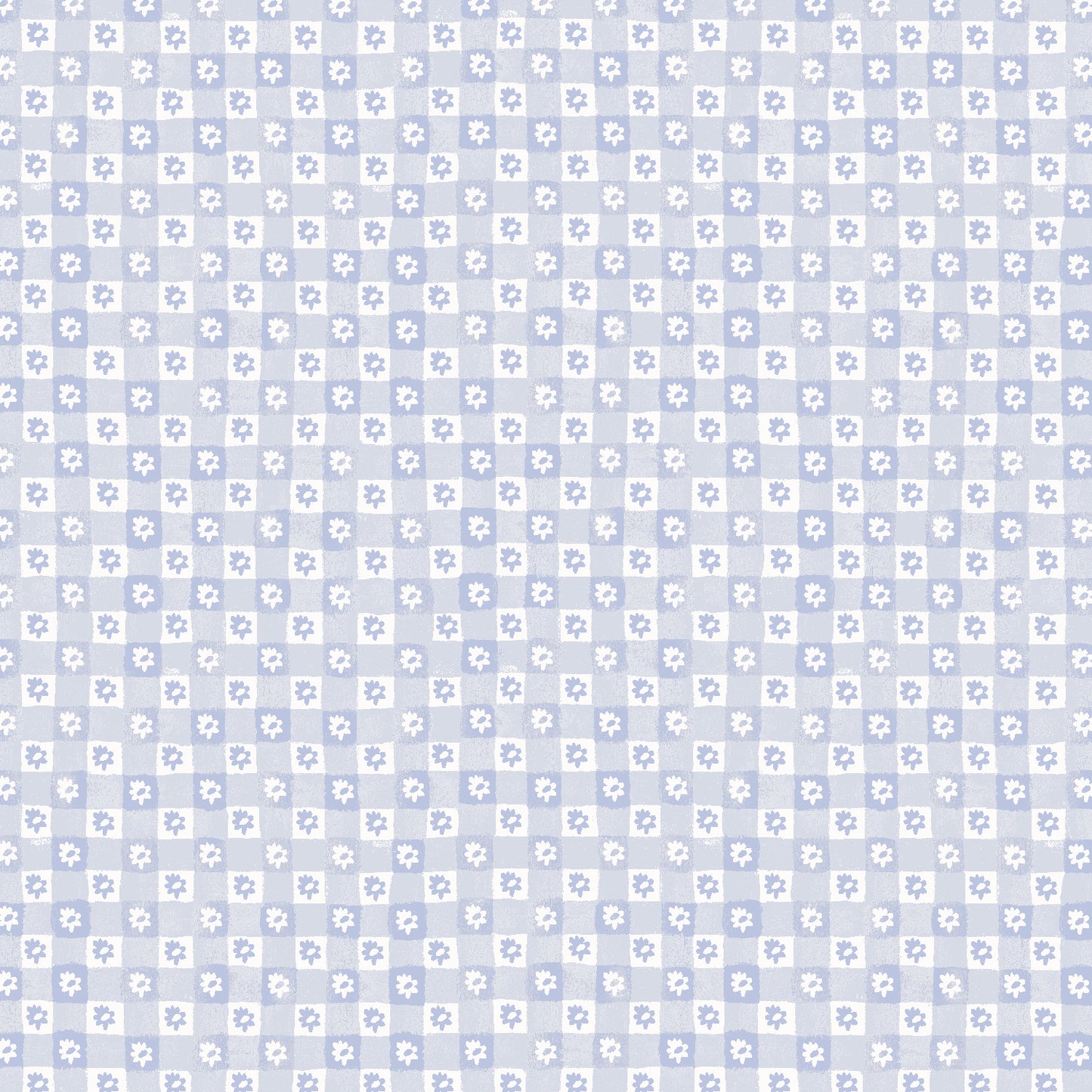 Cotton + Steel-Daisy Gingham Blue-fabric-gather here online