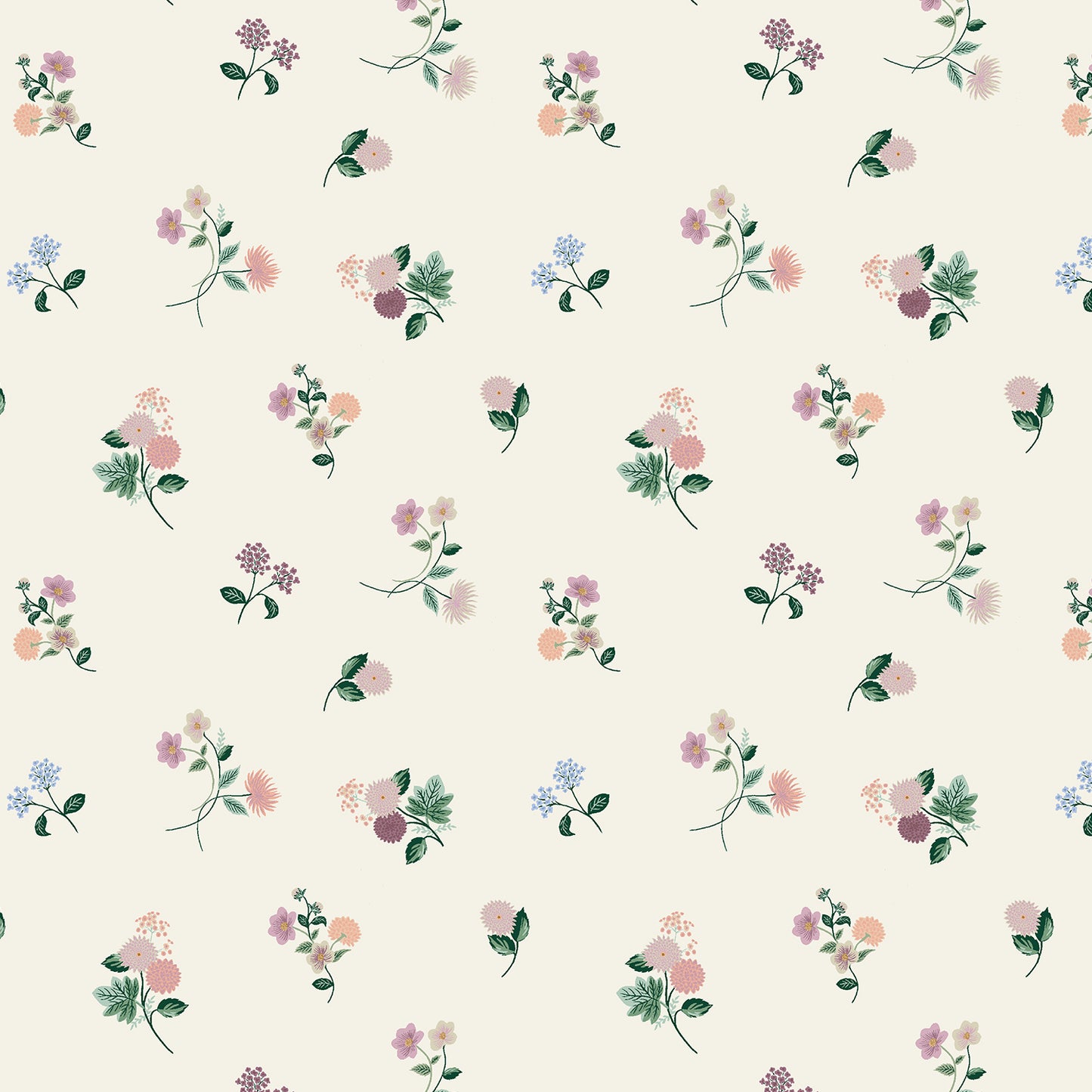Cotton + Steel-Ditsy Dahlia Cream-fabric-gather here online