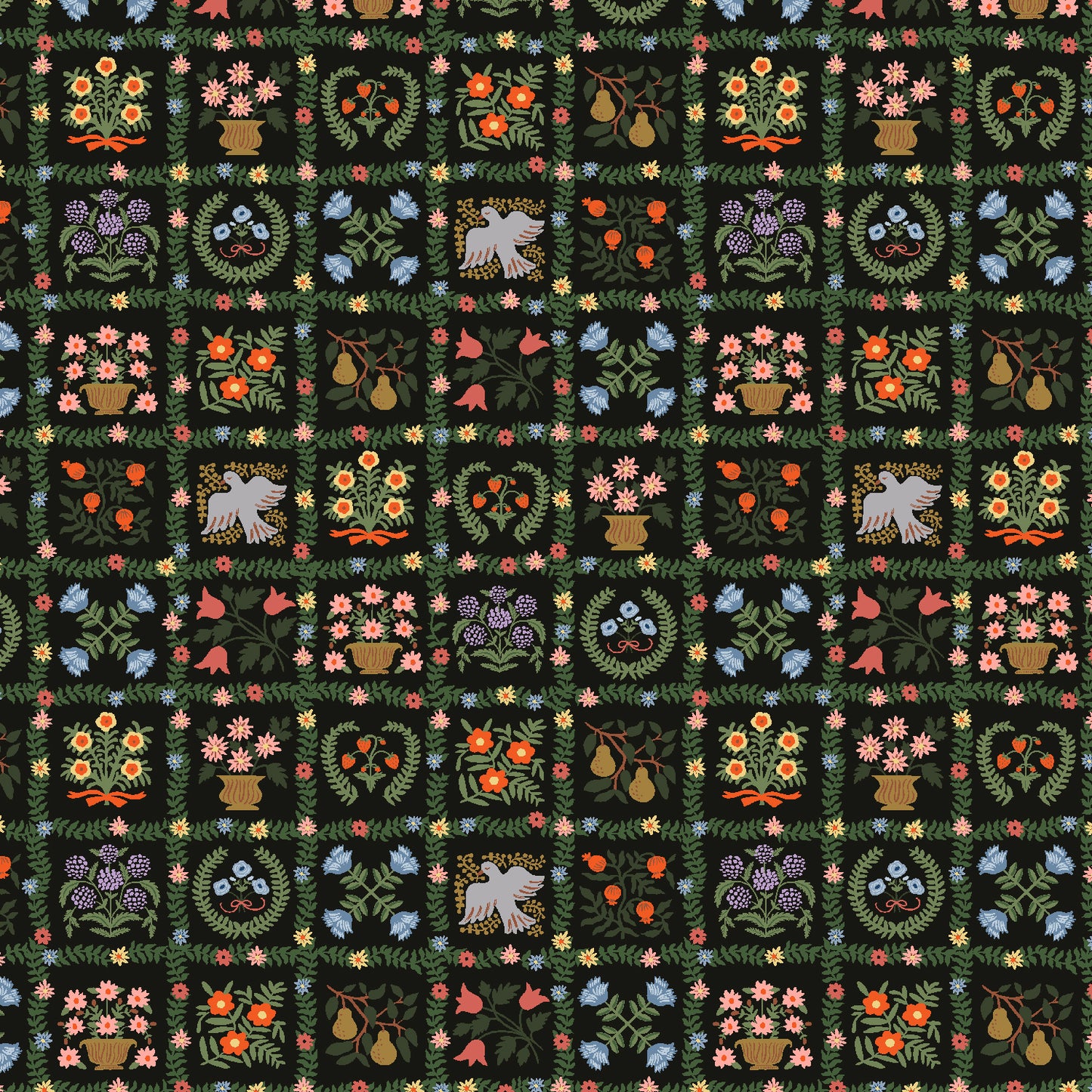 Cotton + Steel-Garden Album Black-fabric-gather here online
