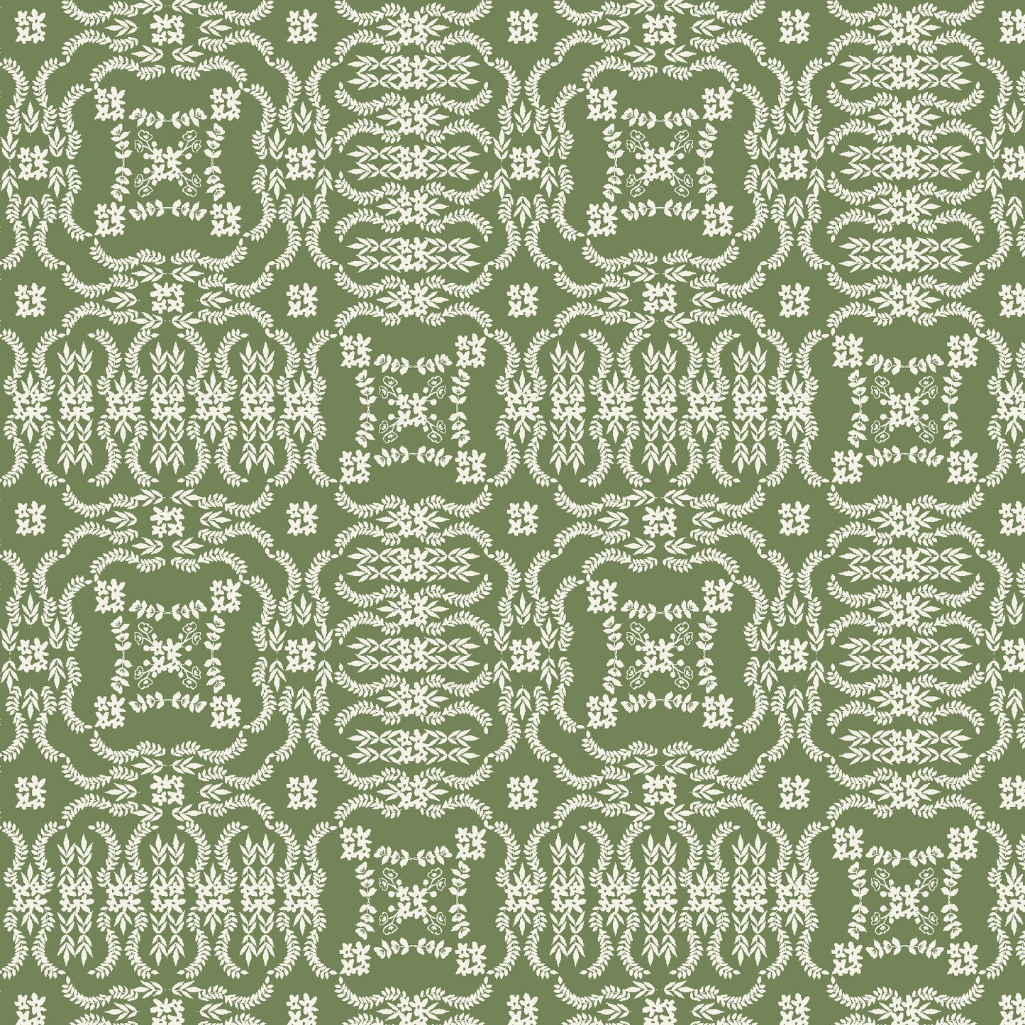 Cotton + Steel-Heritage Sage-fabric-gather here online