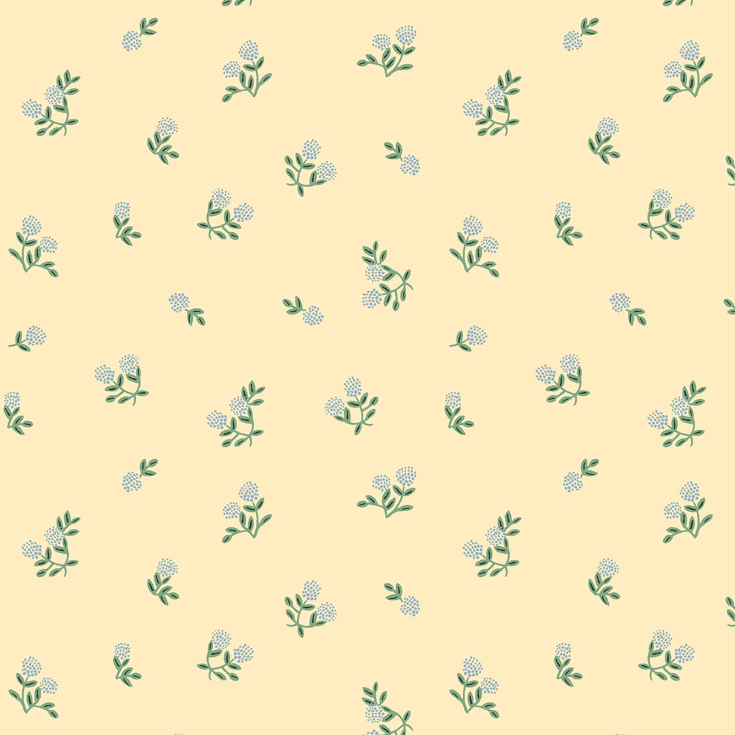 Cotton + Steel-Ditsy Hydrangea Butter-fabric-gather here online