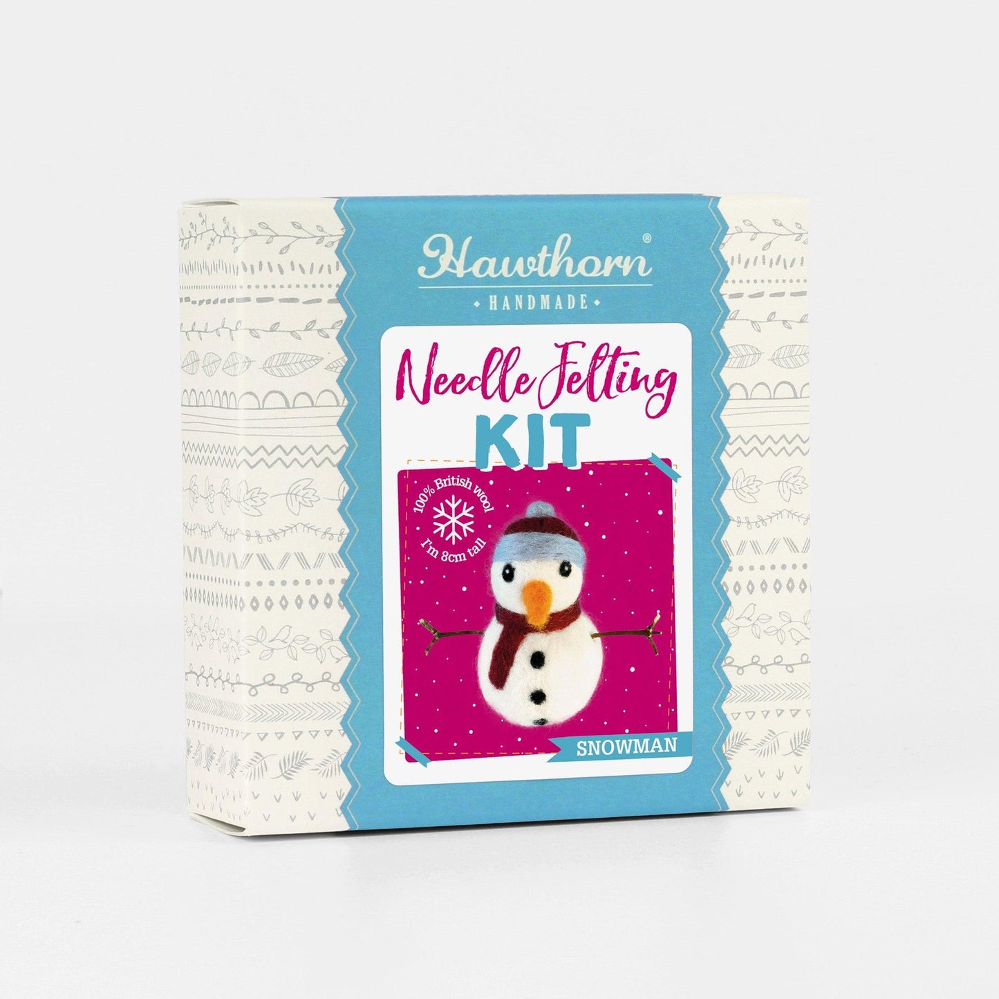 Hawthorn Handmade-Snowman Mini Needle Felting Kit-craft kit-gather here online