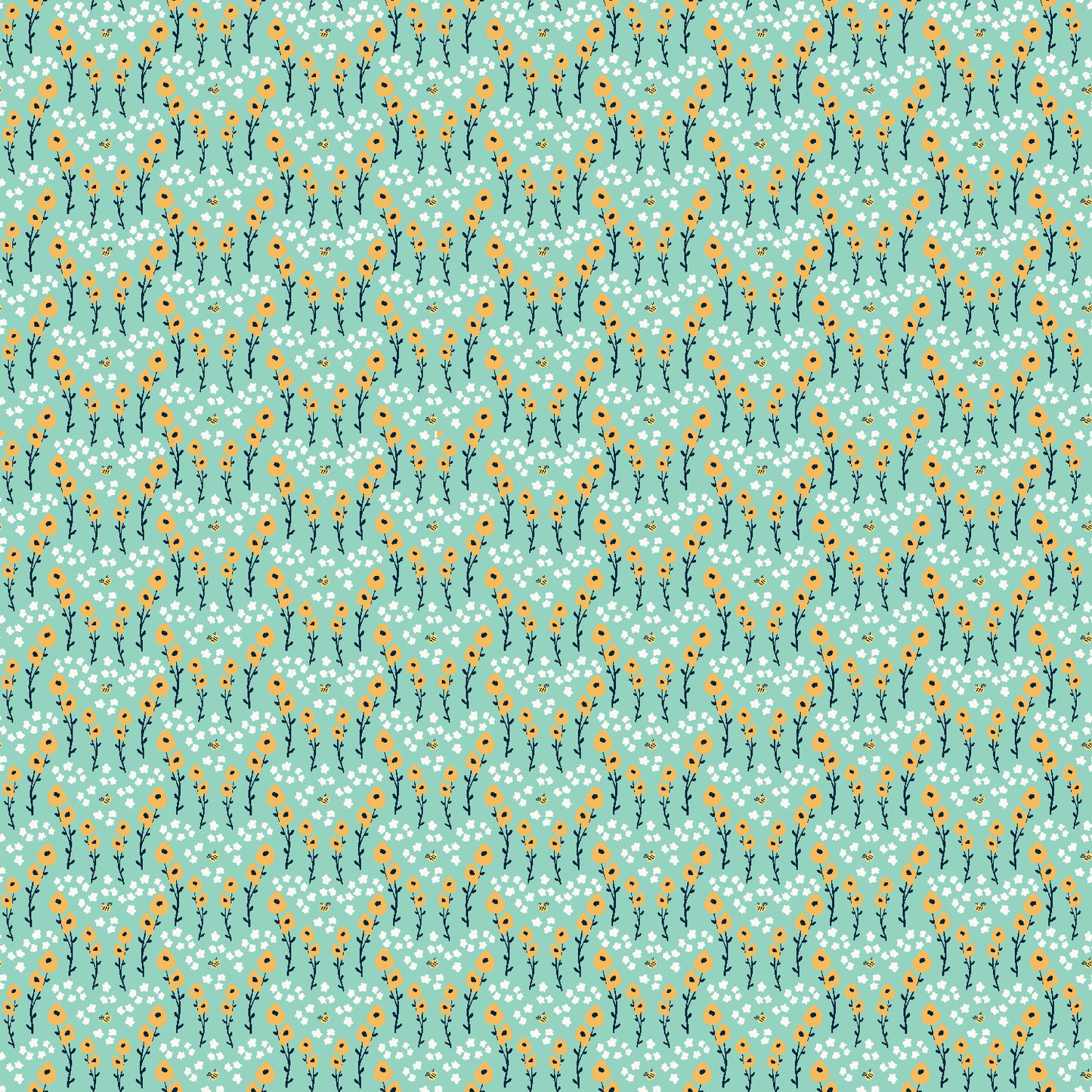 Cotton + Steel-Nice To Bee With You Crystal Clear-fabric-gather here online