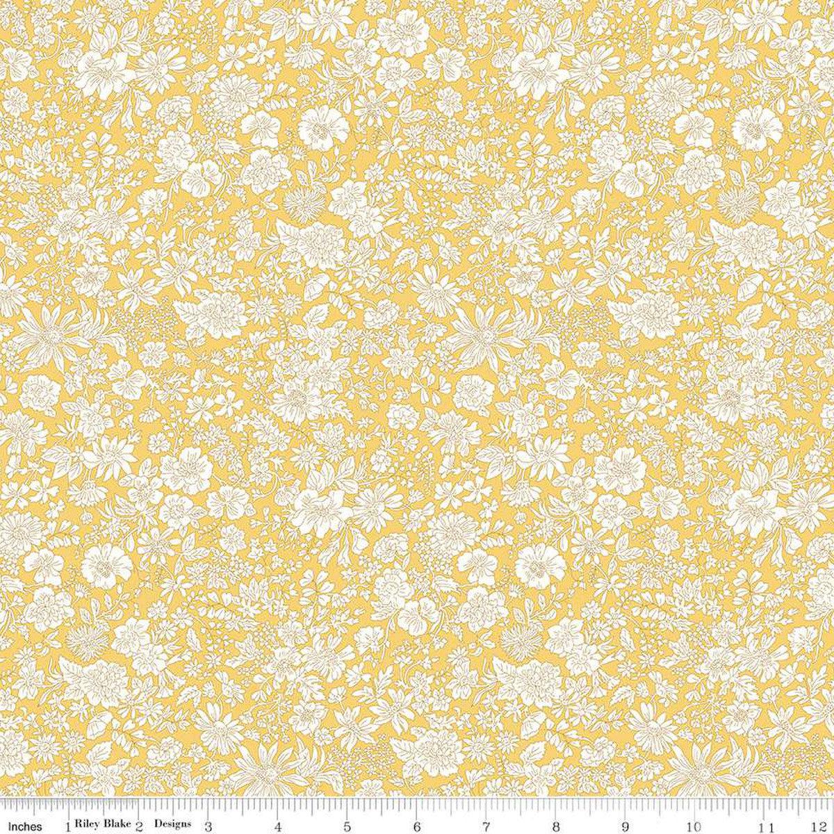 Liberty Fabrics-Emily Belle Sunshine Yellow-fabric-gather here online