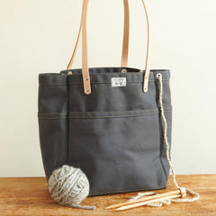 Artifact-Knitting Project Bag - Slate-accessory-gather here online