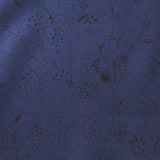 Kokka-Black Splatter Bear Fruits Denim Blue, on Cotton Lawn-fabric-gather here online