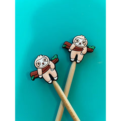 Comma Craft Co-Happy Sloth Knitting Needle Point Protectors-knitting notion-gather here online