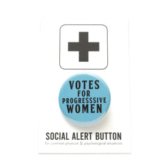 Word For Word-Votes For Progressive Women Pinback Button-accessory-gather here online