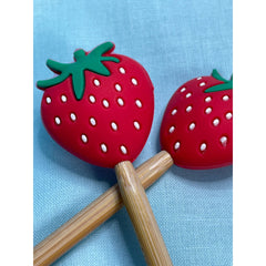 Comma Craft Co-Strawberry Knitting Needle Point Protectors-knitting notion-gather here online