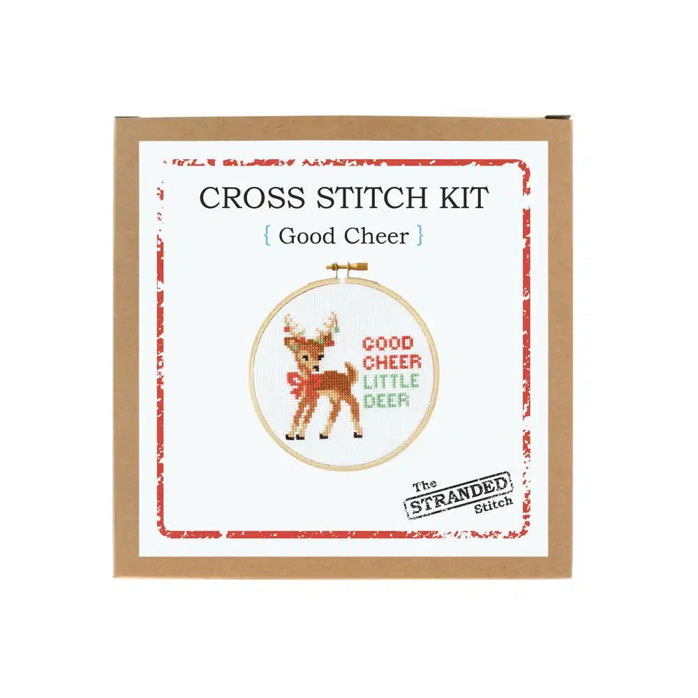 The Stranded Stitch-Good Cheer DIY Cross Stitch Kit-xstitch kit-gather here online
