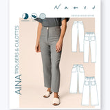 Named Clothing-Aina Trousers & Culottes Pattern-sewing pattern-gather here online