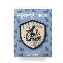 Antiquaria - Cat Lady Patch and Greeting Card - - gatherhereonline.com