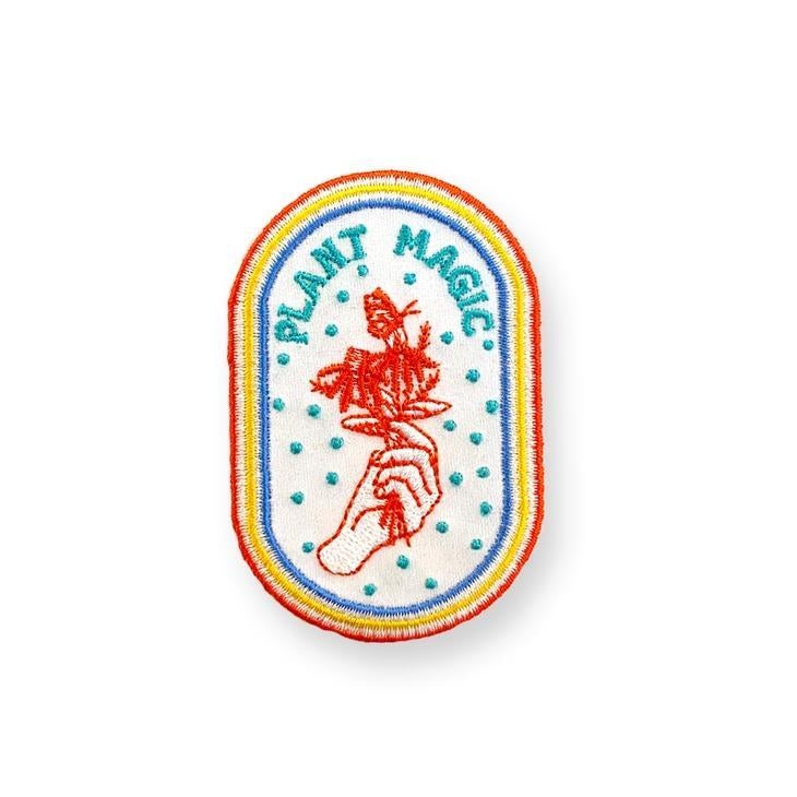 Antiquaria-Plant Magic Embroidered Patch-accessory-gather here online