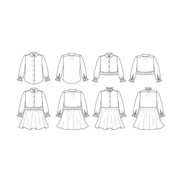 Papercut Patterns-Kids Ashling Blouse / Dress Pattern-sewing pattern-gather here online