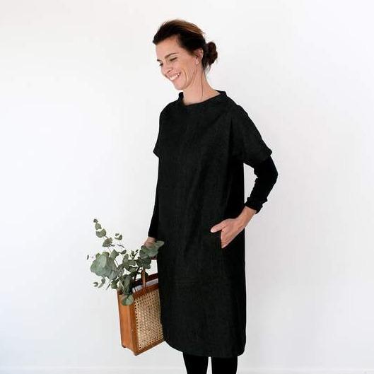 Cap Sleeve Dress Pattern gather here online