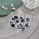 Atelier Brunette - 10mm Halo Button (each) - 12 Black - gatherhereonline.com