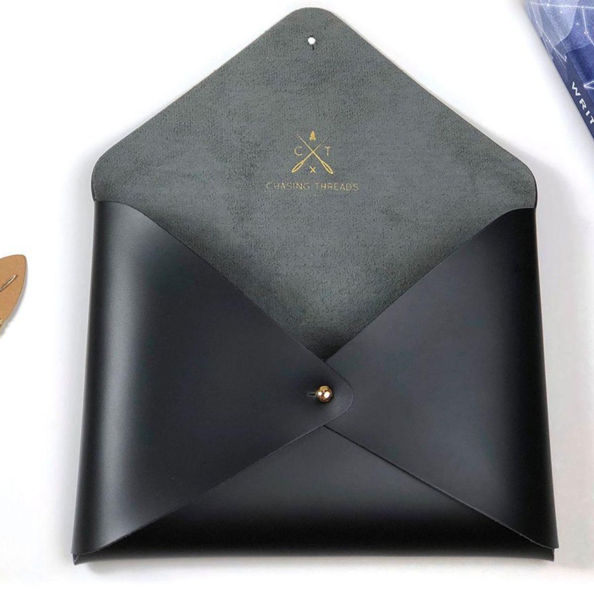 Chasing Threads-DIY Stitch Your Star Sign Kit - Vegan Leather iPad Pouch-xstitch kit-gather here online