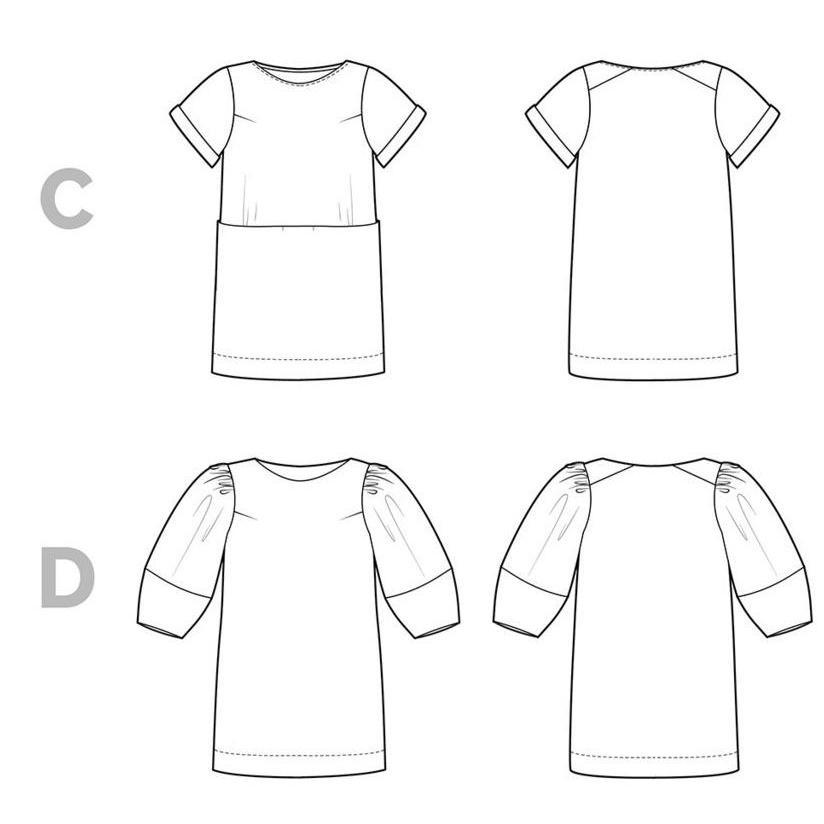 Closet Case Patterns-Cielo Top and Dress Pattern-sewing pattern-Default-gather here online