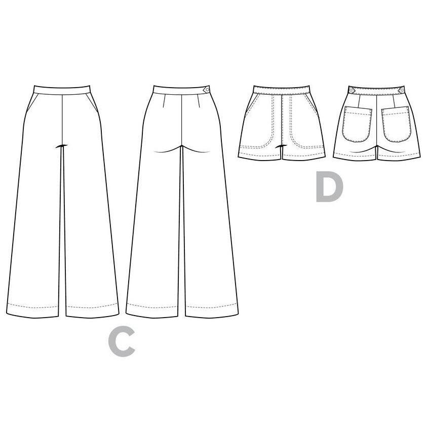 Closet Case Patterns-Jenny Trousers & Overalls-sewing pattern-gather here online